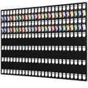 Beeveer Acrylic Key Holder Board with 150 Hooks, Wall Mount Organizer,Black