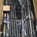 Ulif E10 Clothes RackWith Stretchable Hanger RodFreestanding Clothing Racks for Hanging ClothesAdjustable Closet Organizer SystemPortable Garment Rack 73-97"W x 15" D x 72" HMax Load 800LBSBlack