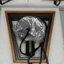 3 Pack Kitchen Island Pendant Lights, Black Industrial Metal and Vintage Wood Hanging Light, Mini Farmhouse Chandelier, Adjustable Height Rustic Ceiling Lamp for Entryway, Dining Room, Foyer (Brown Triangular Wood)