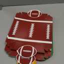 GiftPioneer 50Pcs Football Party Supplies, 5lb Football Food Plates, Paper Trays Disposable Bowls Nacho Trays for Gameday, Carnivals, Birthday, Sport, Party Decor (50) (Touchdown Sign)