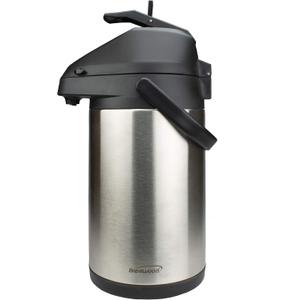 Brentwood 3.5-Liter Airpot Hot & Cold Drink Dispenser, Stainless Steel, Black