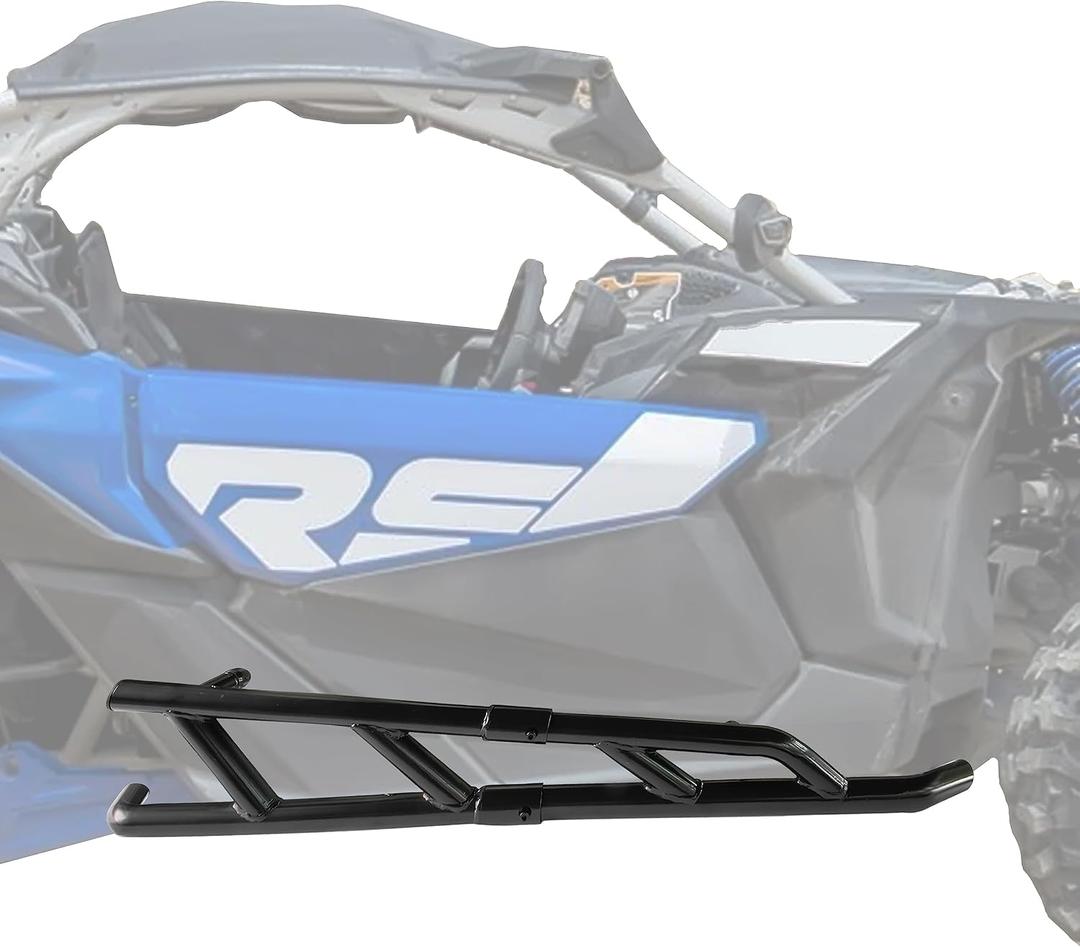 Nerf Bars Rock Sliders for Can Am Maverick X3 17-24, Combined Side Bumper Protector Side Steps Frame Brush Guard Nerf Bars Tree Kickers for Can-Am Maverick X3 Turbo R RR 2017-2024 Accessories