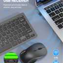 TECKNET Wireless Keyboard and Mouse Combo, Mini Cordless Computer Keyboard and Mouse Set 2.4GHz, Silent Adjustable 1600 DPI, Quiet Click, Lag-Free for Computer, Laptop, PC, Windows, Mac, Chrome OS(GS)
