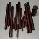 Wooden Tree Coat Rack Stand,Sturdy Freestanding Coat Rack with 8 Hooks,3 Adjustable Height for Child Adult,Wood Coat Stand Tree Fits Entryway Bedroom Office for Bags,Hats (1 PC, Brown)