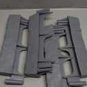 8 PCS Suncast Interlocking Border Edging - Stone -Like Poly Construction for Garden, Lawn, and Landscape Edging - Water Resistant Border for Containing Trees, Flower Beds and Walkways - Light Taupe -Gray