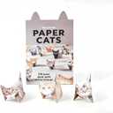 3 x 50-Piece Origami Cat Kit for Kids Ages 8-12, Foldology Origami Paper Setfor Kids Ages 6-8, Child-Safe & Easy to Fold, Cute 3D Desk Pets Gift