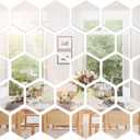32 Pieces Removable Acrylic Mirror Wall Sticker Decal Home Decoration (Style 2)