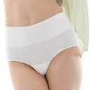 YOUNGTIME  Women's High Waisted Cotton Underwear,Disposable Panties Individually Wrapped for Travel(6 Packs) 2XL