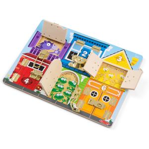 Melissa & Doug Latches Wooden Activity Board