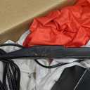 Peyton 6FT Inflatable Snowman Outdoor Decorations, Blow up Snowman Inflatable with Rotating Built-in LED Light, Christmas Inflatable Yard Decoration Indoor and Outdoor.