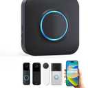 WIFI Doorbell Chime for Google Nest, Ring, Blink - Wireless Doorbell Extender with LED Flash Alert, No Transmitter Needed, Easy Setup Receiver (1 Pack)