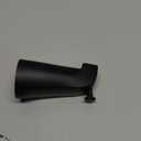 Universal Bathroom Tub Spout with Metal Tub Spout Cover Ring, 5 1/4 Inches Reach Wall Front Mount Faucet with Shower Diverter 1/2" IPS Inside Thread(Matte Black)