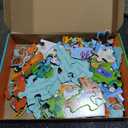 Mudpuppy National Parks Map  70 Piece Geography Puzzle with Special Shaped Pieces Featuring Famous National Parks and Animals Across The United States