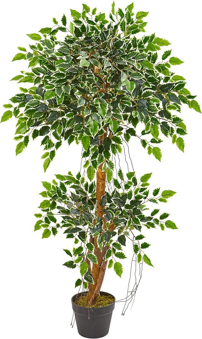 Nearly Natural 4ft. Variegated Ficus Artificial Tree