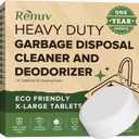 Renuv Garbage Disposal Cleaner and Deodorizer Tablets Drain Freshener, Foaming Citrus Scent, Sink Odor Refresher for Kitchen Garbage Disposer Cleaning (12 XL Tablets - One Year Supply)