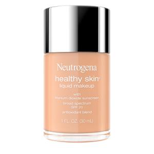 Neutrogena Healthy Skin Liquid Foundation Makeup with Broad Spectrum SPF 20 Sunscreen, Lightweight, Medium Coverage Makeup with Sunscreen and Pro-Vitamin B5, Natural Ivory 20, 1 fl. oz