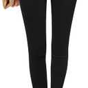 GRAPENT Business Casual Jeans for Women - Stretch High Waist Jeggings, Tummy Control, Work Pants - True Black, Medium Size 8-10, M