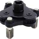 Adjustable Oil Filter Wrench 2-3/8 to 3-3/4 inch 60-95mm Universal Oil Filter Removal Tool 3/8 inch Drive Cap Style Oil Filter Tool