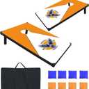 Cornhole Board Set, 3'x2' Cornhole Set, Corn Hole Boards Set, Lightweight Corn Hole Set Includes 2 Cornhole Boards, 8 Cornhole Bean Bags & Carry Case for Outdoor Games
