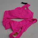 Lilosy Sexy Knotted Ruched High Cut Leg One Piece Swimsuit (Medium, Knotted Hot Pink)