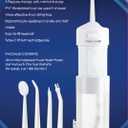 Rechargeable - Water Flosser Oral Irrigator for Dental Care | Rechargeable Battery, Easy Home Use, Portable Personal Care, Daily Wellness Routine