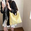 Streaks Canvas Bag, Large Capacity Tote Bag, Handbags for Women Vacation, Daily Matching(Style 534)