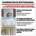 MAYOKEN 2-Pack Black Heavy Duty Peel & Stick Zipper, 7ft x 3in, Double-Sided Self-Adhesive Zipper Door for Dust Barriers, Greenhouses, Construction Sites