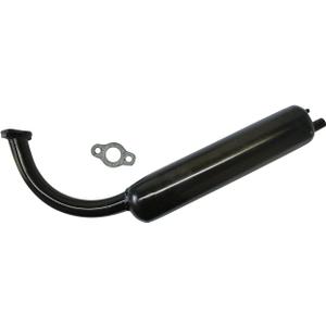 sthus 40mm Black Muffler Stock Exhaust Pipe for 49cc 50cc 60cc 66cc 80cc Motorized Bicycle 2-Stroke
