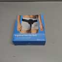 Hernia Belts for Men Inguinal, Hernia Support for Women and Men, Hernia Truss for Left or Right Side, Groin Belt, Adjustable Waist Strap with Removable Compression Pads (Large, Black)