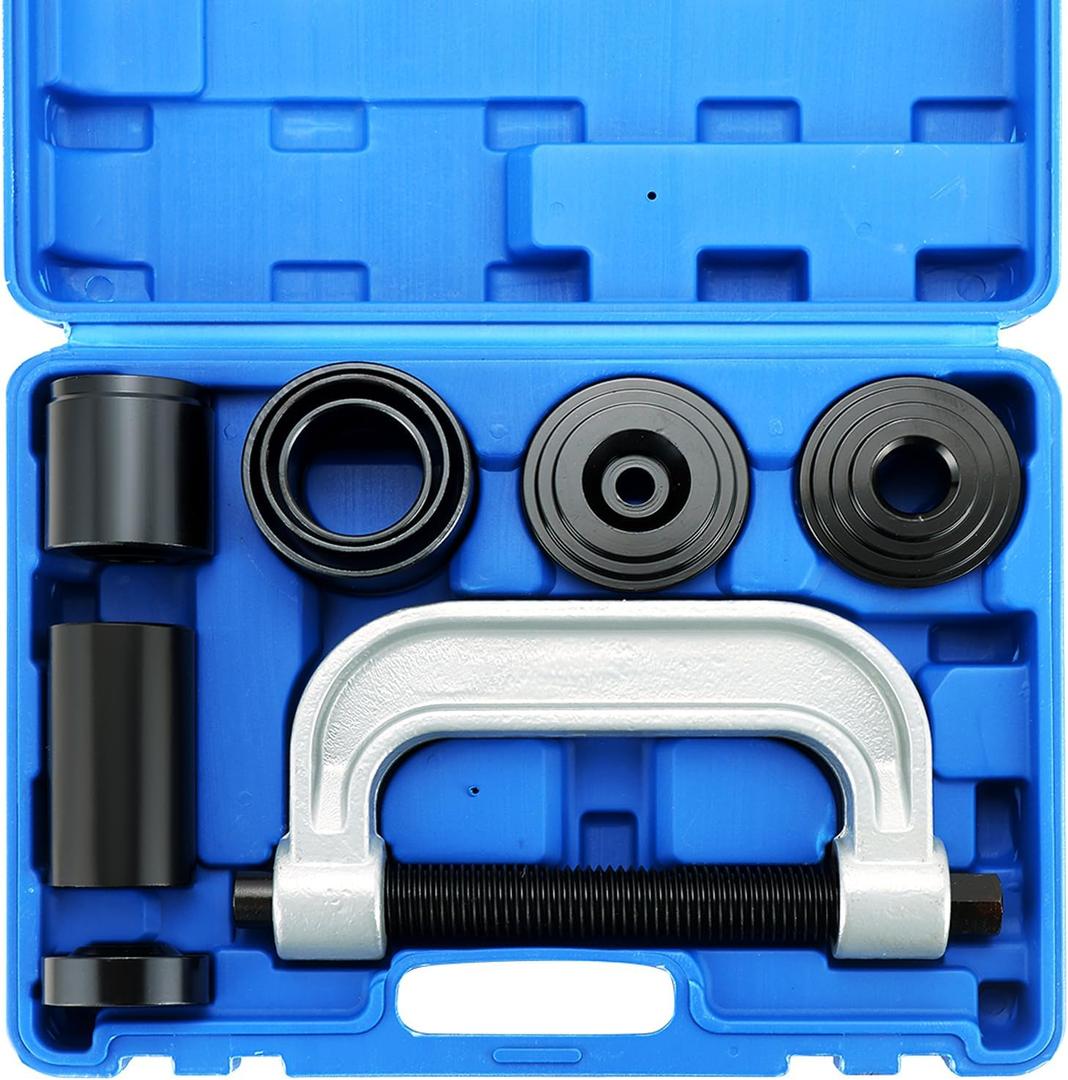 Ball Joint Removal Installation Tool, Heavy Duty Ball Joint Press Kit & U Joint Removal Tool with 4 Wheel Drive Adapters for Most 2WD and 4WD Cars Light Trucks