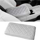 SKTU 2024 2025 Santa Fe Accessories Center Console Cover Compatible with 2024 2025 Hyundai Santa Fe Armrest Cover Hyundai Santa Fe 2024 Accessories 2024 2025 Santa Fe Center Console Cushion (Grey)