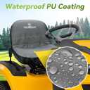 Lawn Mower Seat Cover, Weatherproof Durable Tractor Seat Cover Compatible with Husqvarna Craftsman Toro John Deere Cub Cadet Riding Lawn Mower, Medium