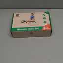 Asweets Wooden Train Set for Toddler,40 Piece with Train Track Electric Operated Fits Thomas,Brio,Melissa and Doug Magnet Battery Train Toy for 3 4 5 Years Old Boys