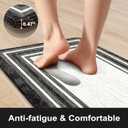 KIMODE Anti Fatigue Kitchen Mats for Floor 20"x59"+20"x32", Farmhouse Kitchen Rugs Sets of 2, Cushioned Non Slip Kitchen Mats for Floor, Comfort Kitchen Floor Mats for Sink Laundry Desk Black