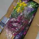 Hananona 48 Pcs Artificial Flowers Outdoor, Faux Artificial Plants UV Resistant Plastic Flower Bulk for Hanging Planter Porch Window Home Spring Summer Decor (48, Fuchsia, Purple, Yellow, Green)