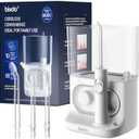 bixdo Water Flosser - Cordless Compact Countertop Water Flosser, 22OZ Reservior with 10 Pressure Settings for Adults and Kids, Home Travel Use, Oral Dental Irrigator for Teeth Gum Braces Cleaning