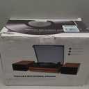 Record Player for Vinyls with External Speakers Belt-Drive Retro Turntables for Vinyl Records Dual Stereo Speakers LP Vinyl Players 3 Speed Wireless AUX-in Headphone Auto Stop Classic White