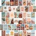 PROCIDA Wall Collage Kit for Teen Girls, Cute Aesthetic Room Decor, Boho Pictures Posters Aesthetic Wall Decor for Teen Girls Room 50 Set 4x6 Inch