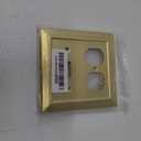 Cool Knobs and Pulls (CKP) Impressions Collection, 31196 Decorative Toggle/Duplex Wall Plate/Outlet Cover, Long Lasting Durable Solid Steel Construction, Amber Gold, 1 piece (Single Switch/Duplex)