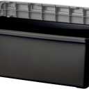 IRIS USA 2-Pack 15 Gallon Lockable Storage Trunk TrailBox, Dark Gray/Gray