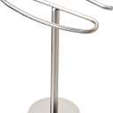 Brushed Nickel Hand Towel Holder Stand,13 Inch Free-Standing Towel Rack, SUS304 Stainless Steel Towel Bar Rack Stand, Tower Bar for Bathroom Kitchen Vanity Countertop