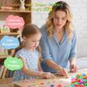 1600Pcs Foam Stickers,8 Colors Foam Shape Stickers for Kids Crafts Self Adhesive,Star Heart Circle Geometric Stickers for Preschool DIY Art Supplies Project Home Party Decorations 16 Sheets(Geometric)