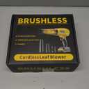 Cordless Leaf Blower for DeWALT 20V Battery,580000RPM Brushless Turbo Jet Blower with 3 Nozzles, Lightweight Handheld Blower for Patio, Lawn, Yard, Leaves, Dust, Garage & Snow Cleaning (No Battery) (Yellow)