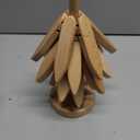 Natural Foldable Black Walnut Wooden Trivet Set - 4 Trivets + 1 Stand for Hot Dishes, Pot, Bowl, Teapot, Hot Pot Holders(Beech)
