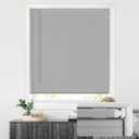 LazBlinds No Drill Blinds for Indoor Windows, Cordless 1" Vinyl Mini Blinds, Privacy S-Curve Blinds for Windows, Room Darkening Horizontal Window Blinds and Shades for Home, 34" W x 48" H, Grey