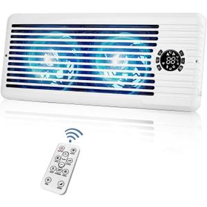 Register Booster Fan for 4" x 12" Register Holes, Smart AC Vent Booster Fans Improves Heating & Cooling with Remote and Thermostat Control,10-Speed Quiet Vents Fan for Floor Ceiling