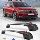 Roof Rack Cross Bars Compatible with VW Tiguan 2018-2026 & Taos 2022-2026 | Compatible with Subaru Crosstrek Wilderness 2024-2026 Upgraded 360lbs Lockable Aluminum Roof Rails
