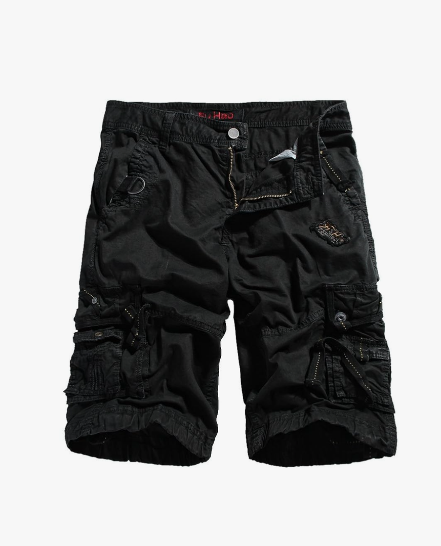OCHENTA Men's Loose Fit Cargo Shorts with Multi Pockets Size 34