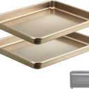 Toaster Oven Replacement Trays Compatible with Oster,8.7"*6.5", Non-stick Carbon Steel,2PCS Bakerware Set