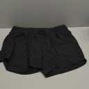 IUGA Womens 5" Swim Board Shorts Stretchy High Waisted Beach Shorts for Women Quick Dry UPF 50+ Swimsuit Bottoms with Liner (3X-Large, Black)